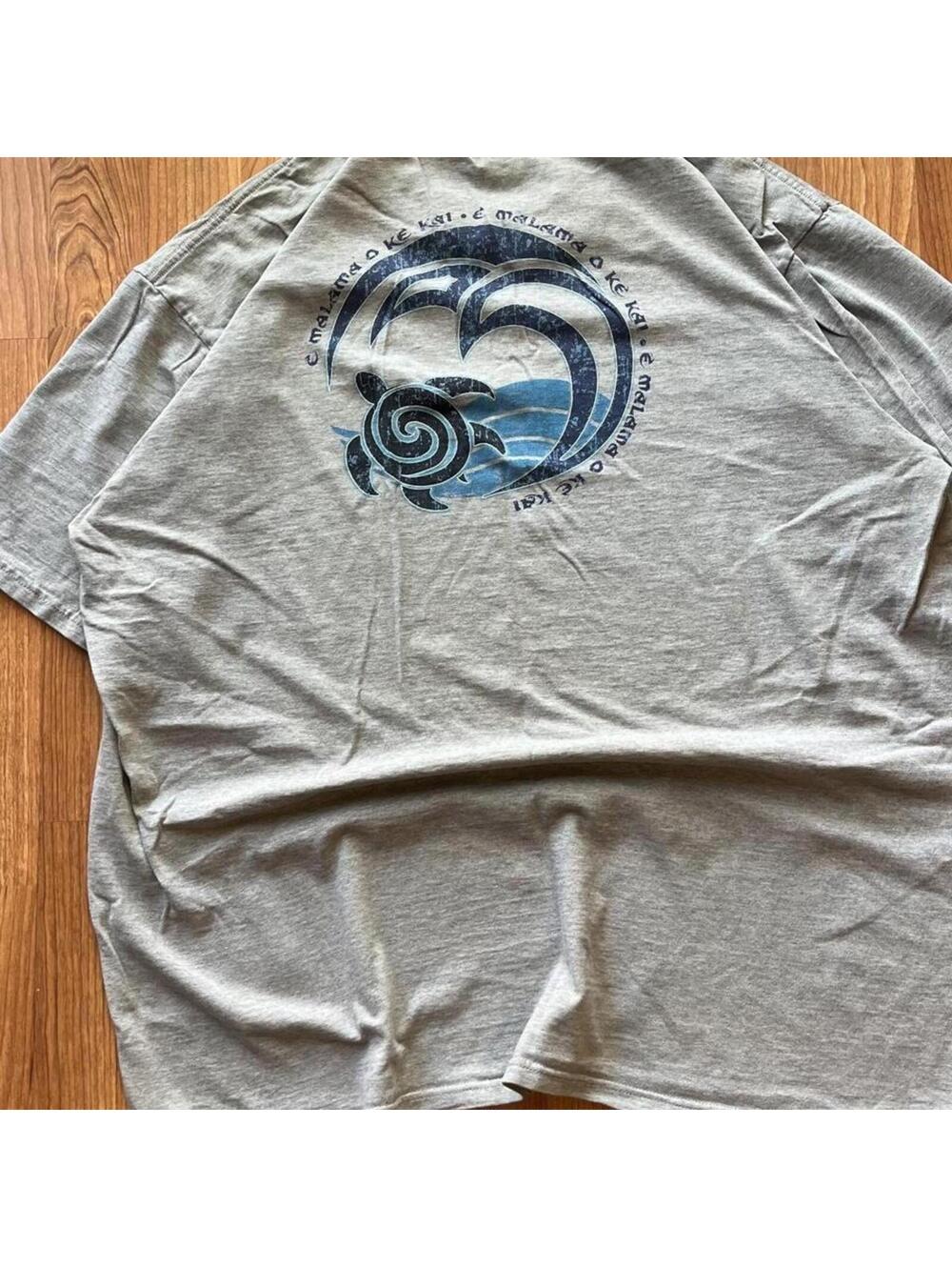 Vintage turtle y2k 90s surf graphic tee | size XL